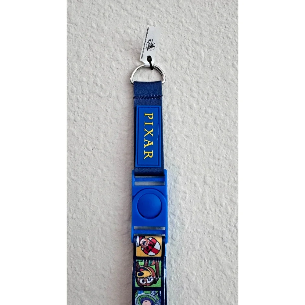 Disney Store Toy Story Lanyard Woody Buzz Cloud Print Pin Trading Lanyard NWT